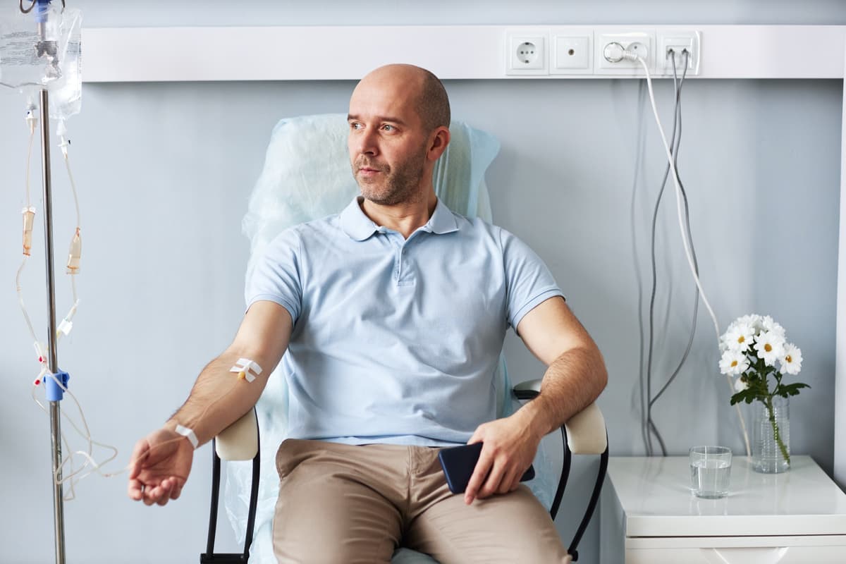 NAD+ IV therapy in a private suite at Aspire Health & Wellness
