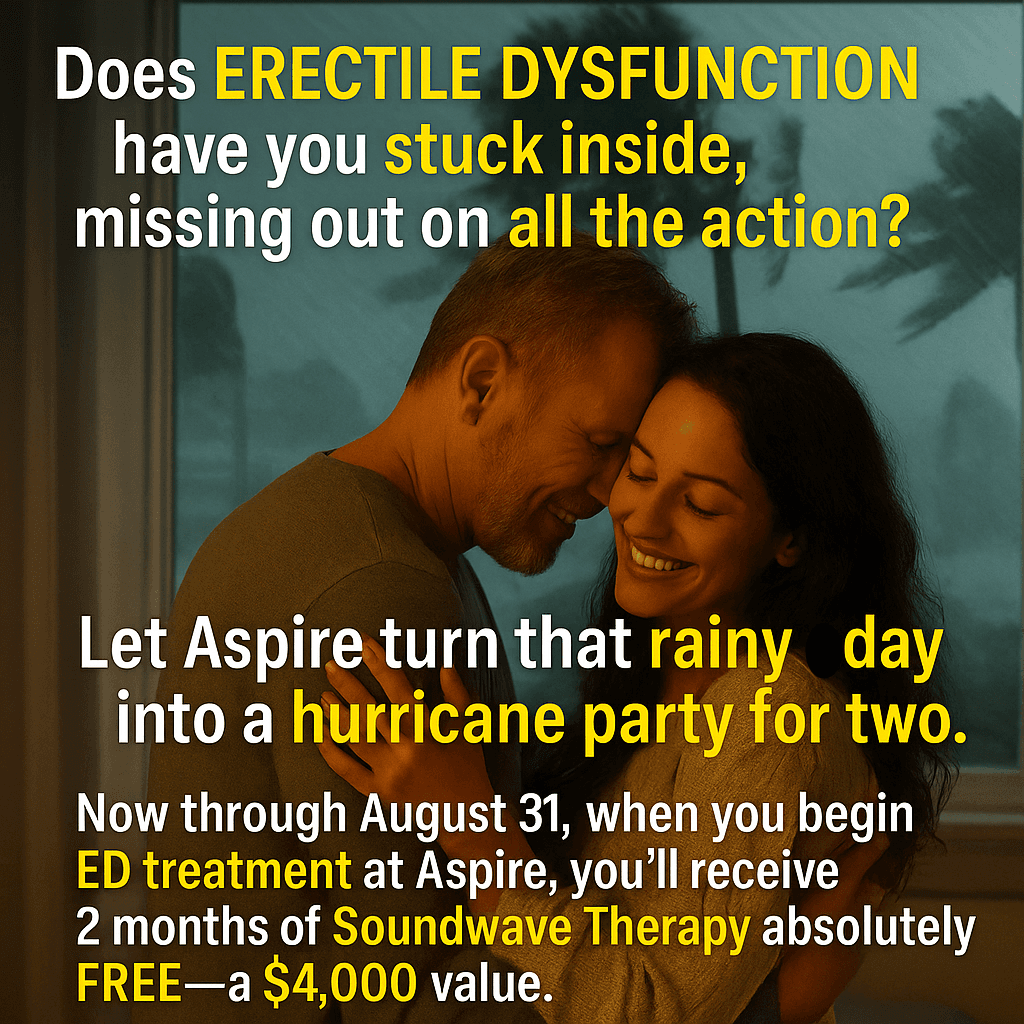 Soundwave Therapy for Erectile Dysfunction: A Game-Changer You Need to Know About — Aspire Health & Wellness